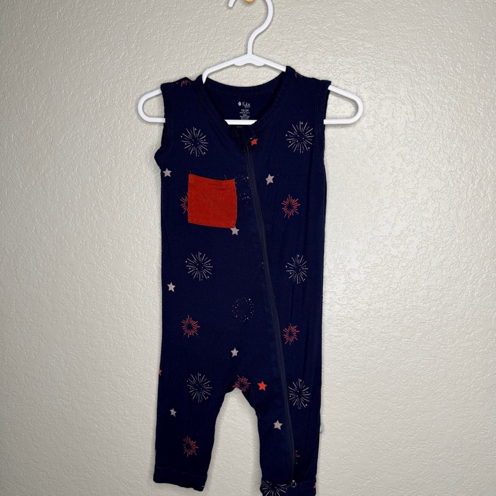 Kyte Baby Fireworks sleeveless romper  18-24 months